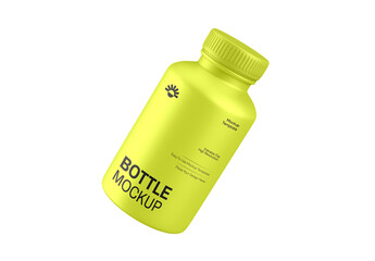 Floating Medicine Bottle Mockup