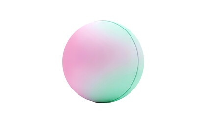 Round object with pink and green gradient