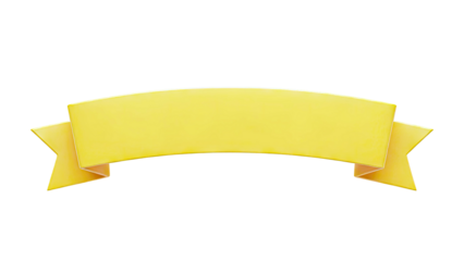 Empty Yellow Ribbon Banner