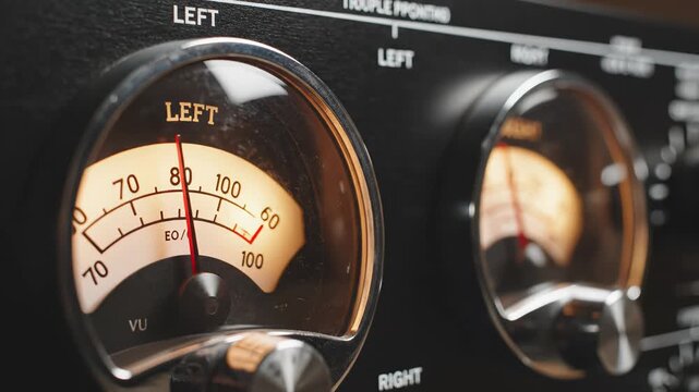 Audio equipment meters