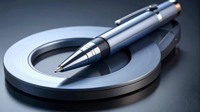 Deep learning healthcare concept with modern pen and metallic elements. Symbol of medical data analysis, artificial intelligence, clinical decision support and advanced technology in digital health in