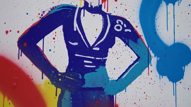 Colorful Graffiti Art - A Vibrant Expression of Urban Culture.