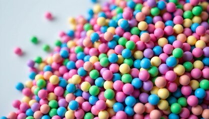 Colorful Bead Cluster with Gradient Background