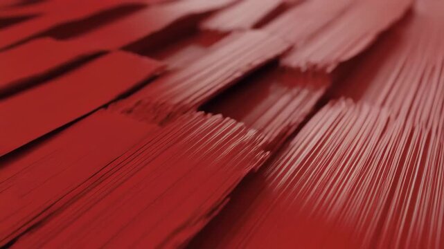 Crimson Abstract Waves Parallel Lines Bright Background Close Up