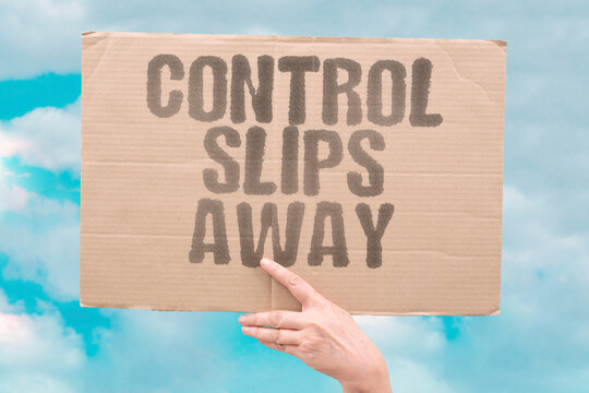 "Control Slips Away" Authorities lose grip on public order. CONTROL. ORDER. AUTHORITY. LOSING. GRIP.