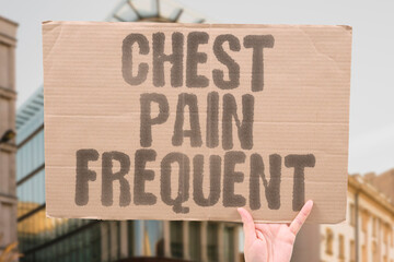 "Chest Pain Frequent" Smoking causes recurring chest discomfort. CHEST. PAIN. DISCOMFORT. RECURRING. INFLAMMATION.