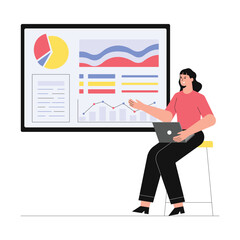 Data Analytics Vector Illustration EPS 10 File