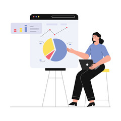 SEO Monitoring Vector Illustration EPS 10 File