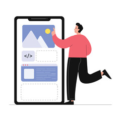 Web Development Vector Illustration EPS 10 File