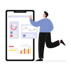 Web Page Analysis Vector Illustration EPS 10 File