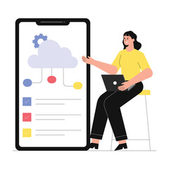 Cloud Computing Vector Illustration EPS 10 File