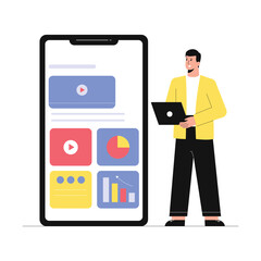 Business App Vector Illustration EPS 10 File