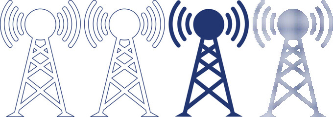 Kitchen spatula cooking utensil set in different graphic style icons © Emongrapic