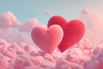 Fototapeta premium Valentine day concept with heart 