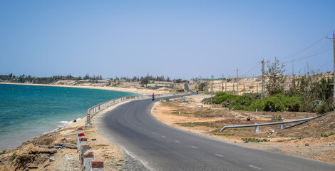 A highway on a sunny day