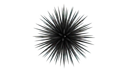 Black Spiky Abstract Shape