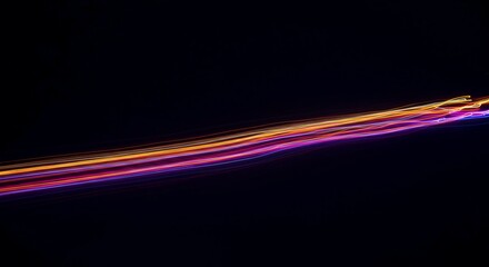 Psychedelic background exhibiting a strong residual visual effect with complementary colors creating a persistent, glowing, abstract light trail, modern, transition, dynamic