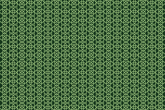 Arabic or Islamic themed image pattern with a green background