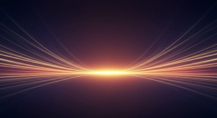 Limitless conceptual background featuring smooth gradients receding toward an abstract horizon line. Perfect representation of perpetual motion, time, abstract, curve