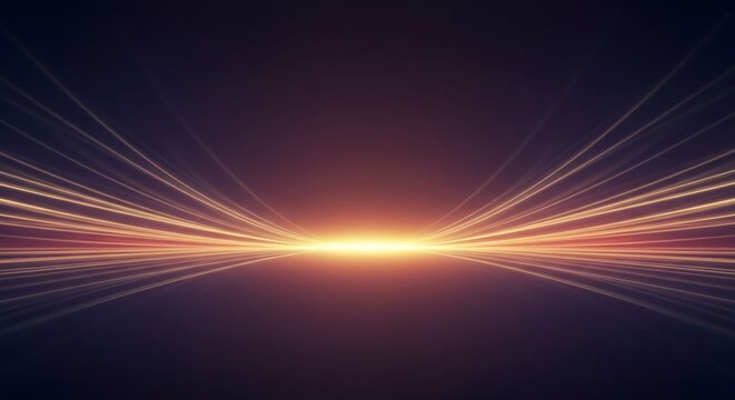 Limitless conceptual background featuring smooth gradients receding toward an abstract horizon line. Perfect representation of perpetual motion, time, abstract, curve