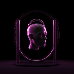 Stark, empty abstract field symbolizing total depletion, lack of power, or an energy void. Geometric digital minimalism, low, meter, scarcity