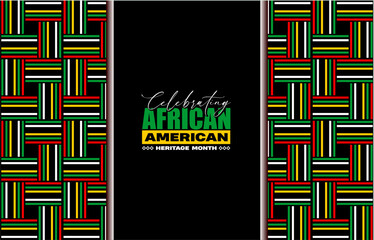 African American Heritage Month holiday concept