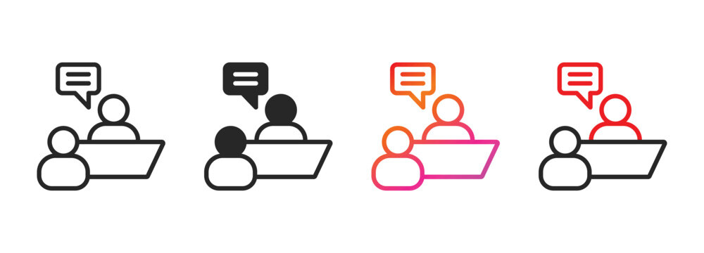 consultancy icon collection with multiple styles