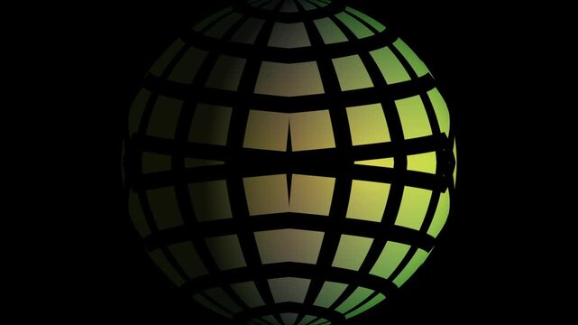 Royalty Free 3D Vector Illustration of Islamic Geometric Tiled Sphere with Symmetrical Mosaic Patterns for Digital Art, Architecture Visualization, Design Projects, Presentations and Creative Media