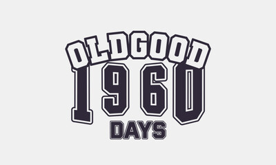 Obraz premium Retro vintage college varsity typography t-shirt and poster graphic template design - Vector