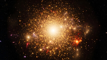 Obraz premium Stunning galaxy with vibrant stars and celestial bodies in space