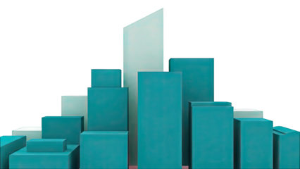 Teal Geometric Shapes