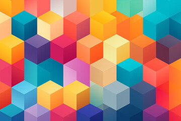 Obraz premium Colorful abstract geometric background with repeating stripes.