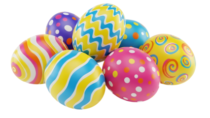 Colorful easter eggs