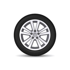 Fototapeta premium A digital illustration of a car tire