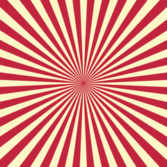 red sunburst background