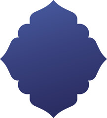 Gradient Islamic Arch Frame Design Asset for Invitations and Social Media
