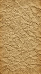 Fototapeta premium Textured brown crumpled paper wallpaper for mobile