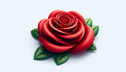 A red rose icon on a white background. This beautiful flower is perfect as a gift for birthdays, holidays, or anniversaries.