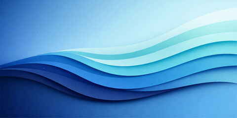 This dynamic abstract blue wave background features an artistic vector design with flowing curves and light motion lines, creating a digital pattern ideal for a business banner or wallpaper