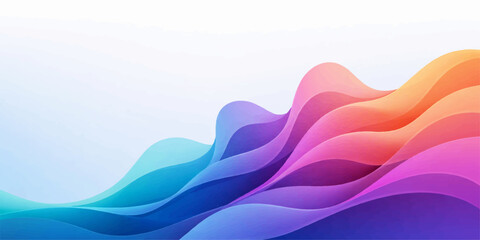 Fototapeta premium Abstract colorful wave background featuring blue water flow design with artistic light curves and motion patterns for a creative ocean texture backdrop illustration