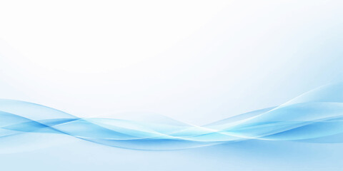 Abstract blue wave background featuring a smooth flowing curve design with digital light lines and vector art pattern for a professional business web backdrop