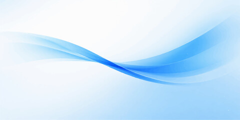 Naklejka premium Smooth abstract blue wave background featuring a digital flow of gradient lines and light curves in a professional motion design illustration
