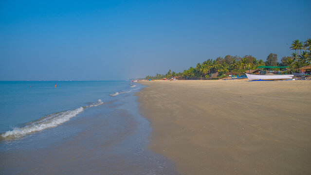 an ocean beach in the Indian state of Goa
