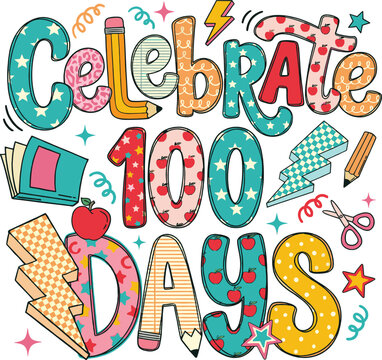 Happy 100 Days of School Graphic
