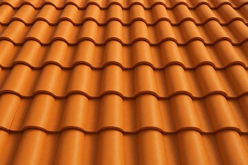 Orange roof tile background