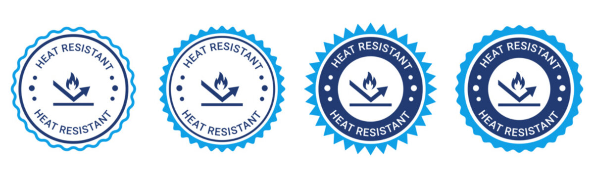 Heat resistant high temperature protection badge