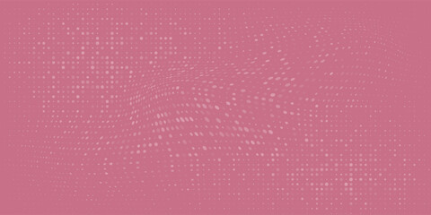 Abstract Pink Dot Pattern Background With White Dots And Gentle Wave Design eps10