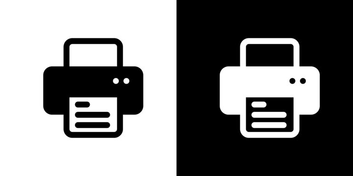 プリンターのシンプルなアイコン（ベクター）