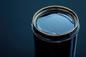 Shiny paint surface reflects light, showcasing rich color depth