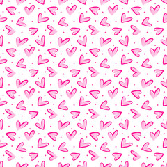 Valentine seamless abstract heart pattern background